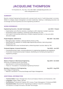 Sample resume design 12 by Job Vista