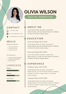 Sample resume design 6 by Job Vista